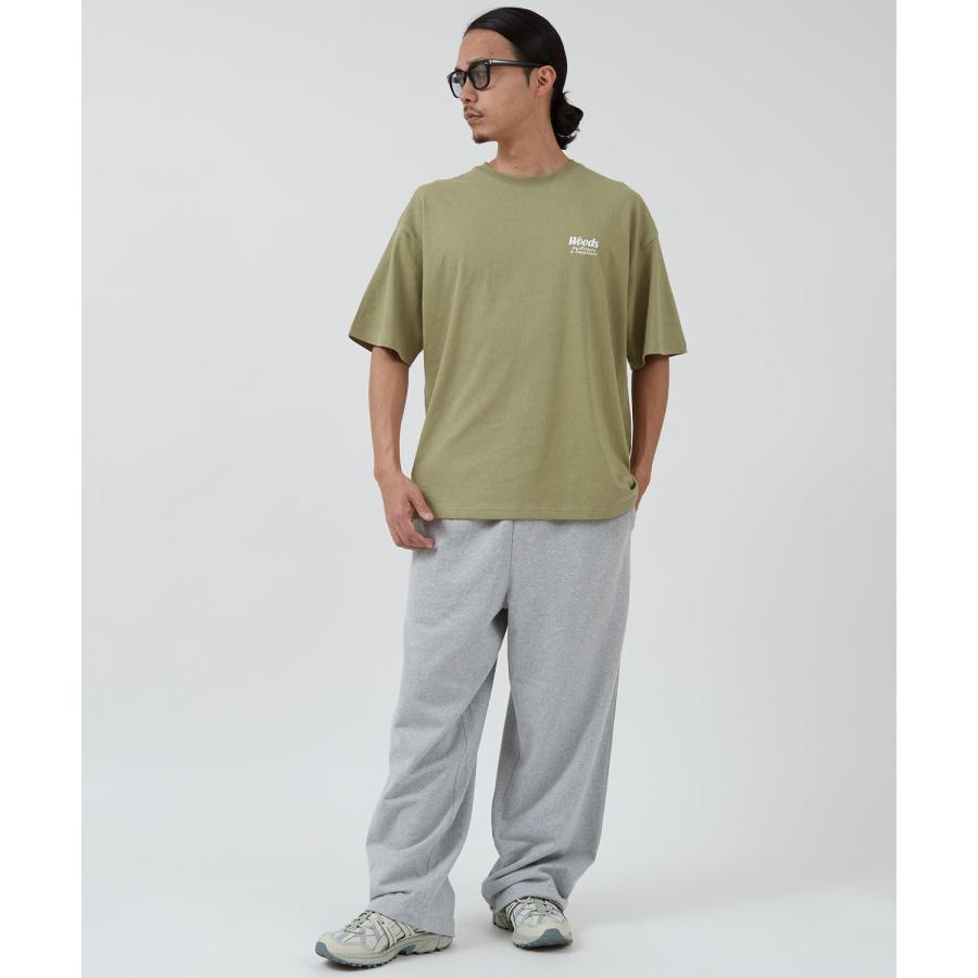 半袖Tシャツ メンズ WOODS別注 ウッズ カットソー  ビッグシルエット アウトドア カジュアル アメカジ ブラック ホワイト カーキ | improves | 18