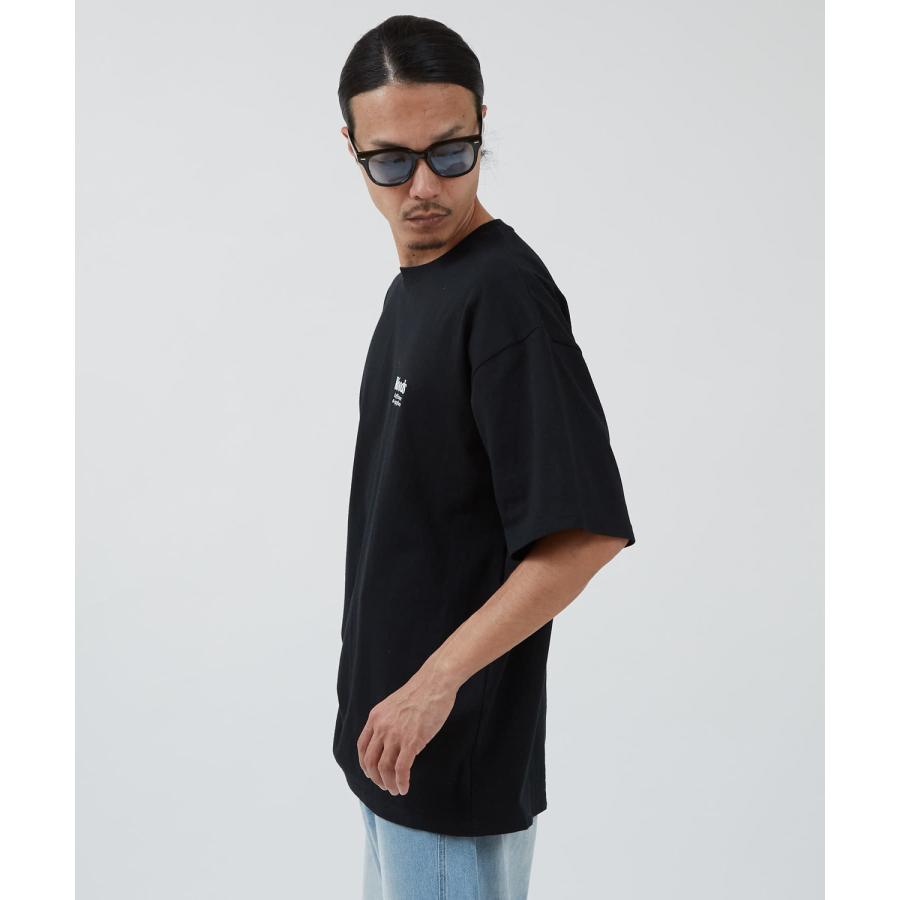 半袖Tシャツ メンズ WOODS別注 ウッズ カットソー  ビッグシルエット アウトドア カジュアル アメカジ ブラック ホワイト カーキ | improves | 07