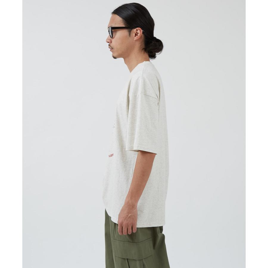 半袖Tシャツ メンズ WOODS別注 ウッズ カットソー  ビッグシルエット アウトドア カジュアル アメカジ ブラック ホワイト オートミール | improves | 15