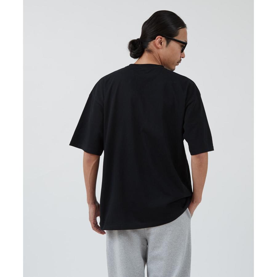 半袖Tシャツ メンズ WOODS別注 ウッズ カットソー  ビッグシルエット アウトドア カジュアル アメカジ ブラック ホワイト オートミール | improves | 06