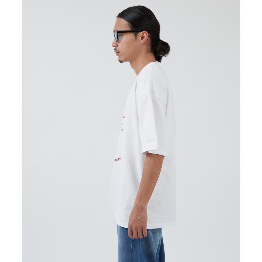 半袖Tシャツ メンズ WOODS別注 ウッズ カットソー  ビッグシルエット アウトドア カジュアル アメカジ ブラック ホワイト オートミール | improves | 10