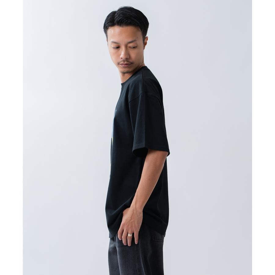 半袖Tシャツ メンズ WOODS別注 ウッズ カットソー ベア ビッグシルエット アウトドア カジュアル アメカジ ブラック ホワイト カーキ | improves | 09