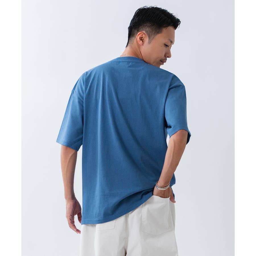 半袖Tシャツ メンズ WOODS別注 ウッズ カットソー ビッグシルエット アウトドア カジュアル アメカジ ブラック ホワイト ダークブルー | improves | 09