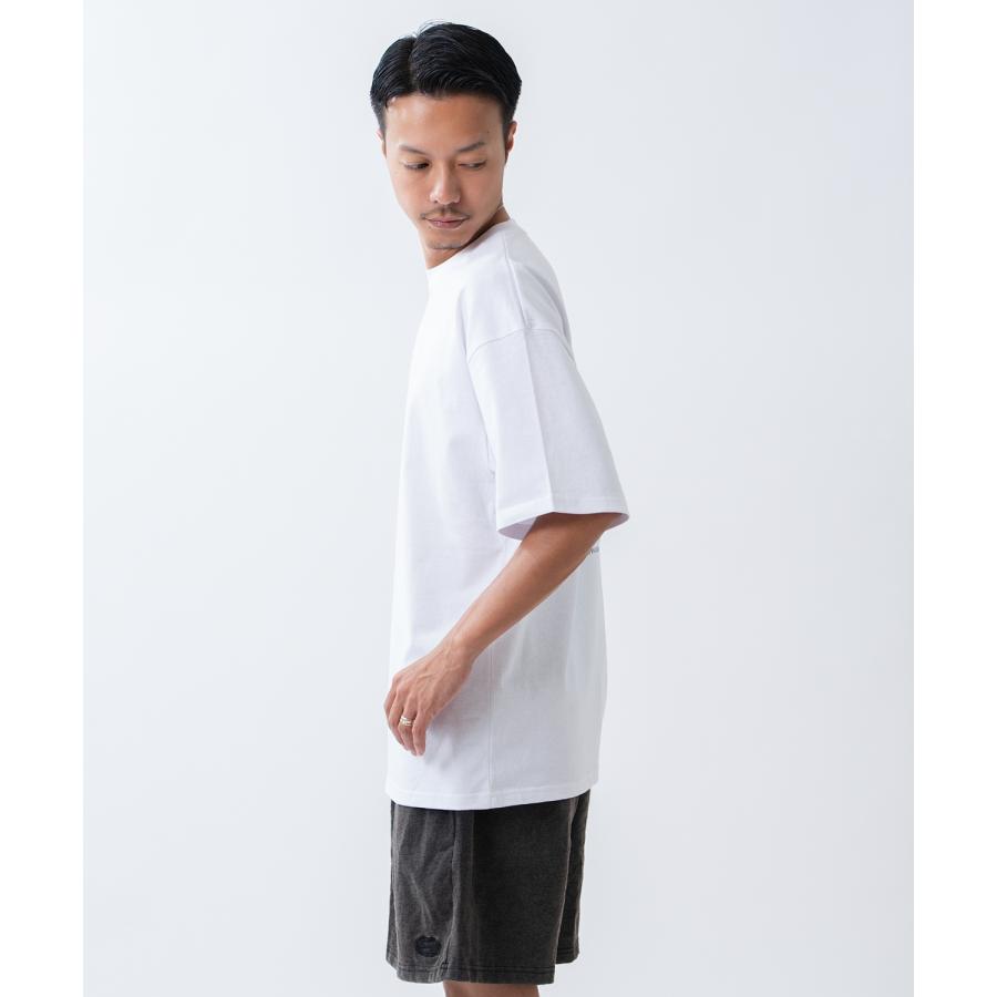 半袖Tシャツ メンズ WOODS別注 ウッズ カットソー ビッグシルエット アウトドア カジュアル アメカジ ブラック ホワイト オートミール | improves | 06