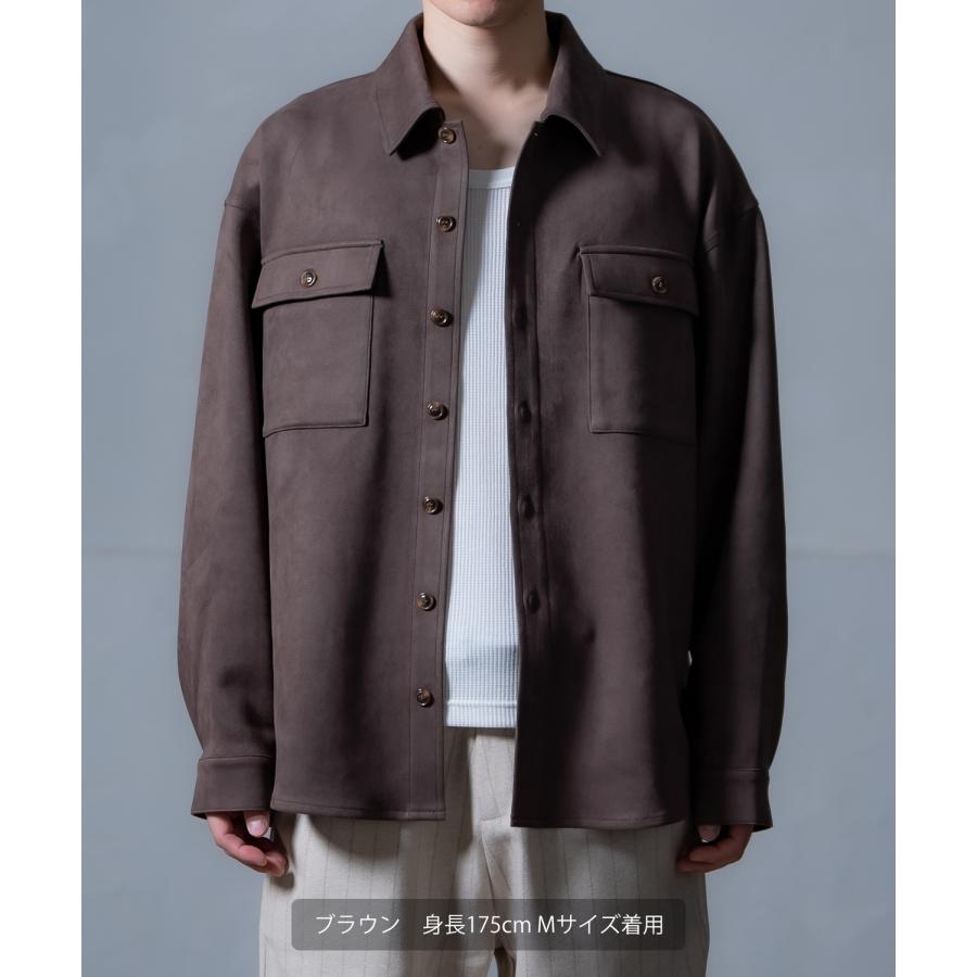 シャツ メンズ ジャケット アウター ポンチ ダブルフラップ ポケットシャツ 羽織り 春 秋 冬 カジュアル レトロ Y2K 90年代 リバイバル | improves | 14