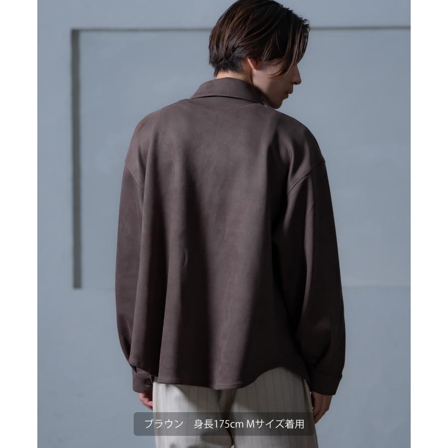 シャツ メンズ ジャケット アウター ポンチ ダブルフラップ ポケットシャツ 羽織り 春 秋 冬 カジュアル レトロ Y2K 90年代 リバイバル | improves | 16