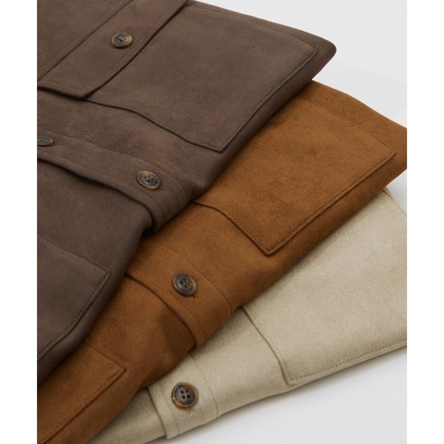 シャツ メンズ ジャケット アウター ポンチ ダブルフラップ ポケットシャツ 羽織り 春 秋 冬 カジュアル レトロ Y2K 90年代 リバイバル | improves | 18