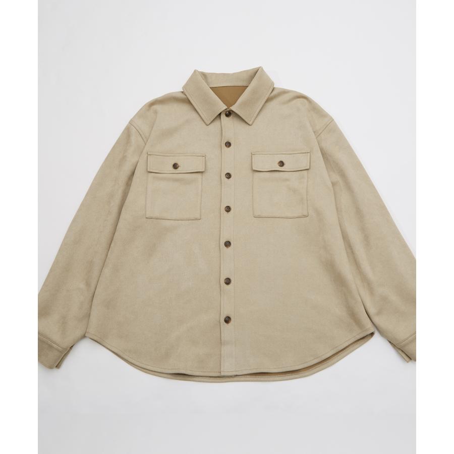 シャツ メンズ ジャケット アウター ポンチ ダブルフラップ ポケットシャツ 羽織り 春 秋 冬 カジュアル レトロ Y2K 90年代 リバイバル | improves | 20