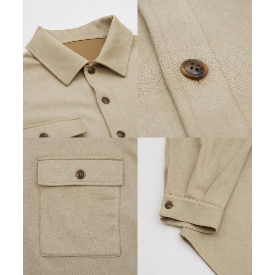 シャツ メンズ ジャケット アウター ポンチ ダブルフラップ ポケットシャツ 羽織り 春 秋 冬 カジュアル レトロ Y2K 90年代 リバイバル | improves | 21