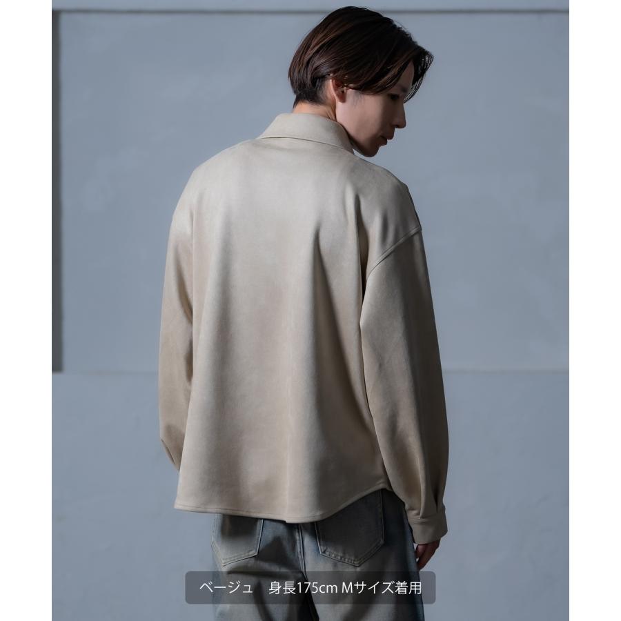 シャツ メンズ ジャケット アウター ポンチ ダブルフラップ ポケットシャツ 羽織り 春 秋 冬 カジュアル レトロ Y2K 90年代 リバイバル | improves | 11