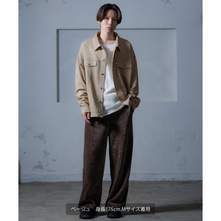 ジャケット メンズ スエード ブルゾン アウター Y2K 90年代 リバイバル ヴィンテージ 2025AW 秋 冬 カジュアル スエードポンチジャケット | improves | 18