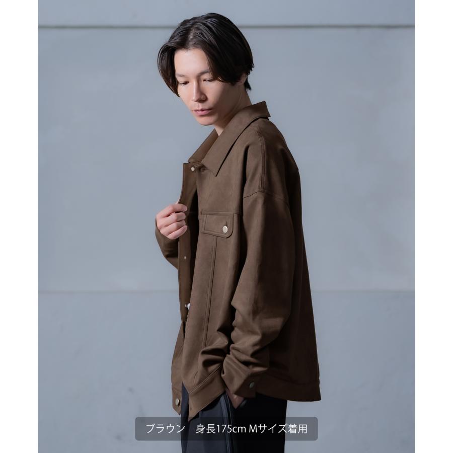 ジャケット メンズ スエード ブルゾン アウター Y2K 90年代 リバイバル ヴィンテージ 2025AW 秋 冬 カジュアル スエードポンチジャケット | improves | 06