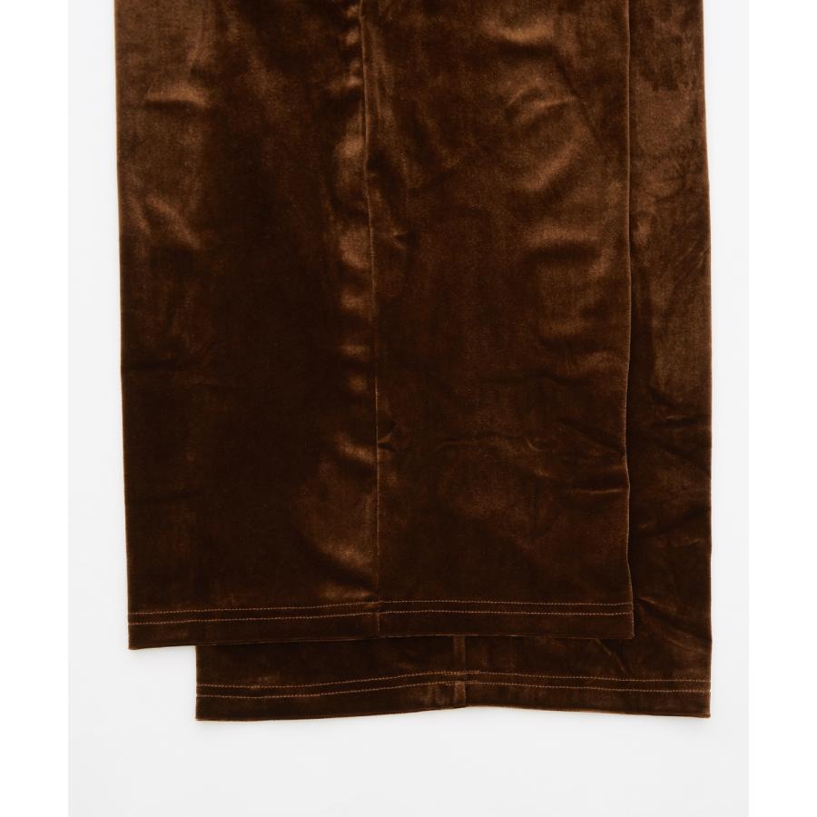 ワイドパンツ メンズ ベロア素材 イージーパンツ リラックスウェア ジェンダーレス カジュアル シンプル 大人カジュアル きれいめ ブラック チャコール ブラウン | improves | 21