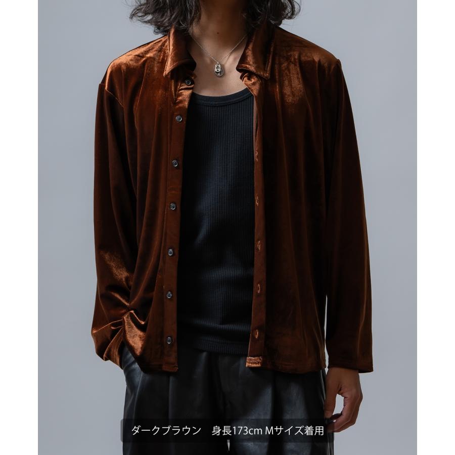 カーディガン メンズ  ベロア素材 セットアップ リラックスウェア ジェンダーレス カジュアル シンプル 大人カジュアル きれいめ ホワイト ブラック ブラウン | improves | 14