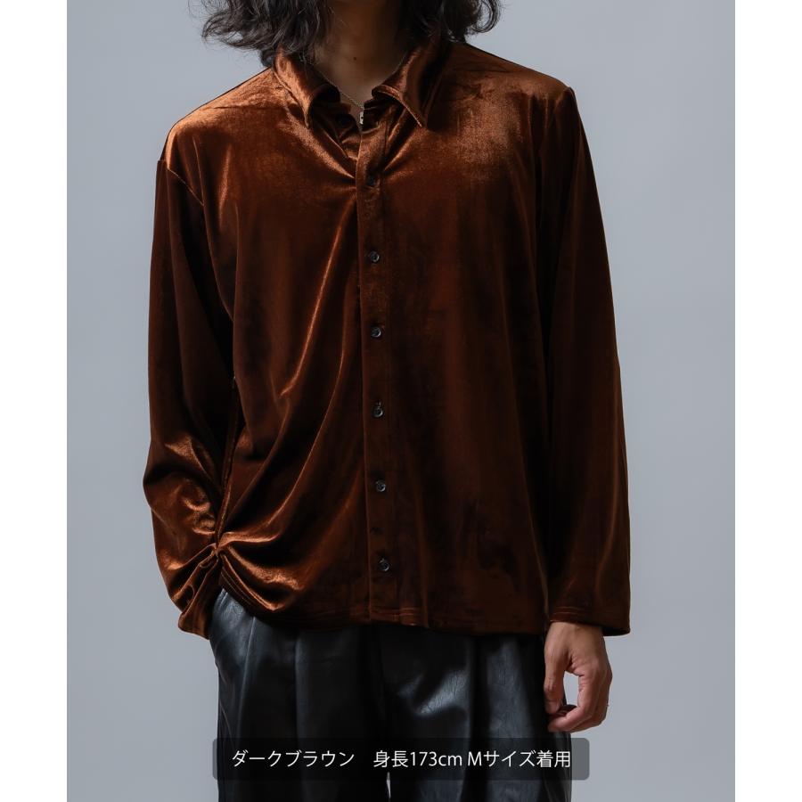 カーディガン メンズ  ベロア素材 セットアップ リラックスウェア ジェンダーレス カジュアル シンプル 大人カジュアル きれいめ ホワイト ブラック ブラウン | improves | 18