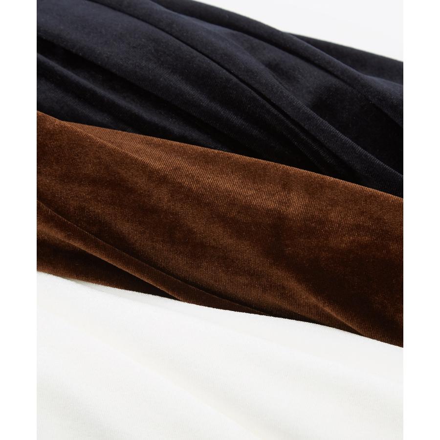 カーディガン メンズ  ベロア素材 セットアップ リラックスウェア ジェンダーレス カジュアル シンプル 大人カジュアル きれいめ ホワイト ブラック ブラウン | improves | 20