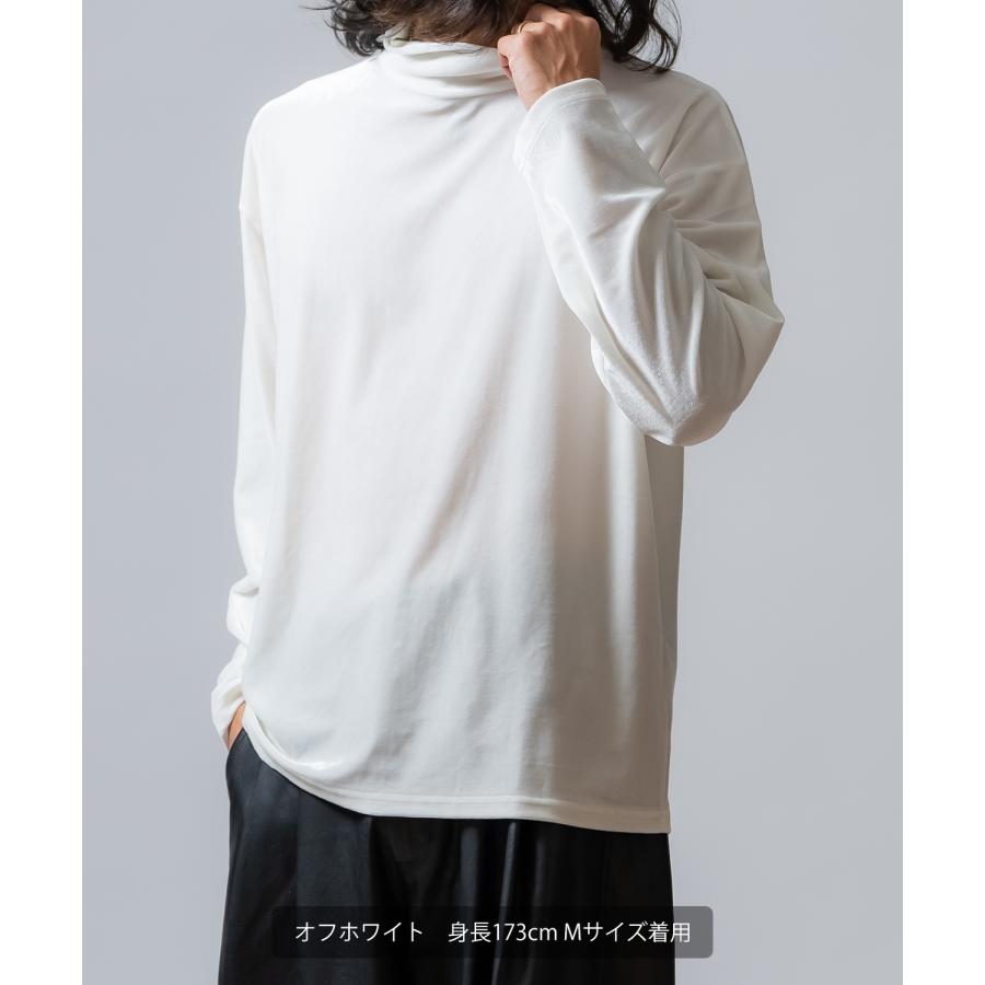 プルオーバー メンズ  ベロア素材 ハイネック セットアップ リラックスウェア ジェンダーレス カジュアル シンプル 大人カジュアル きれいめ | improves | 14