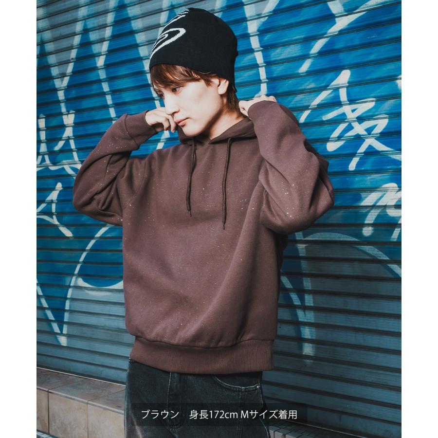 improves（インプローブス） パーカー メンズ ラメ 起毛 大きめ