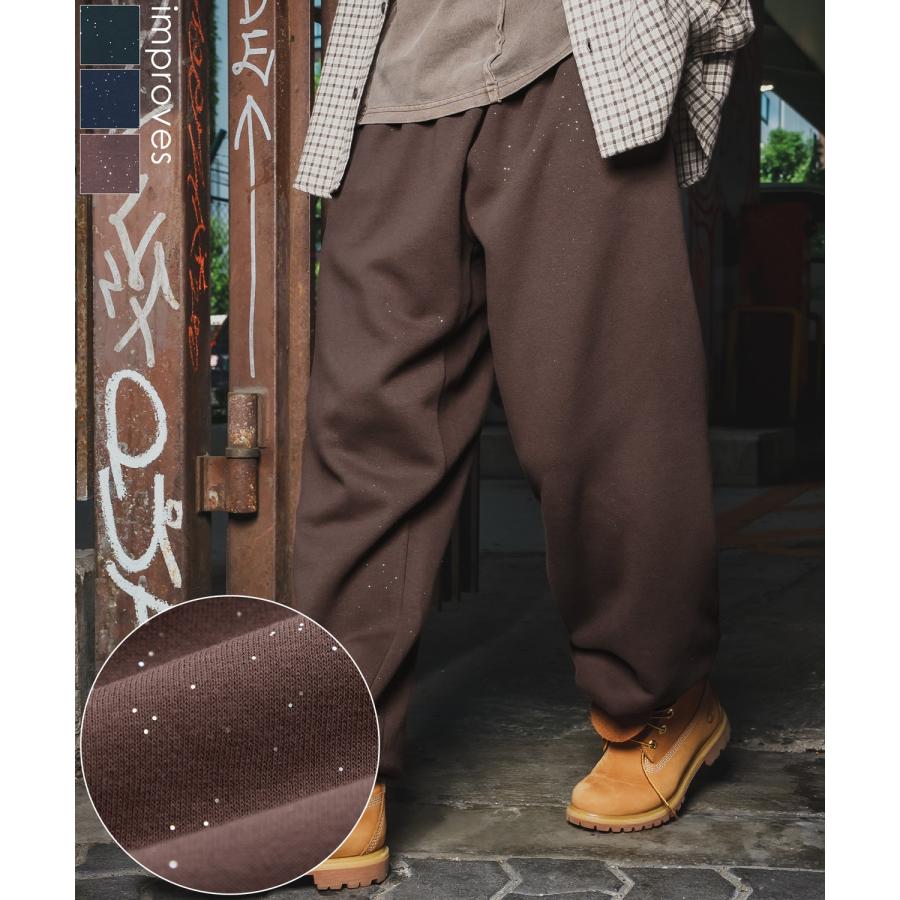 パンツ メンズ ラメ 起毛 大きめ カジュアル スケーター ストリート Y2K 90s 古着MIX 韓国ファッション | improves