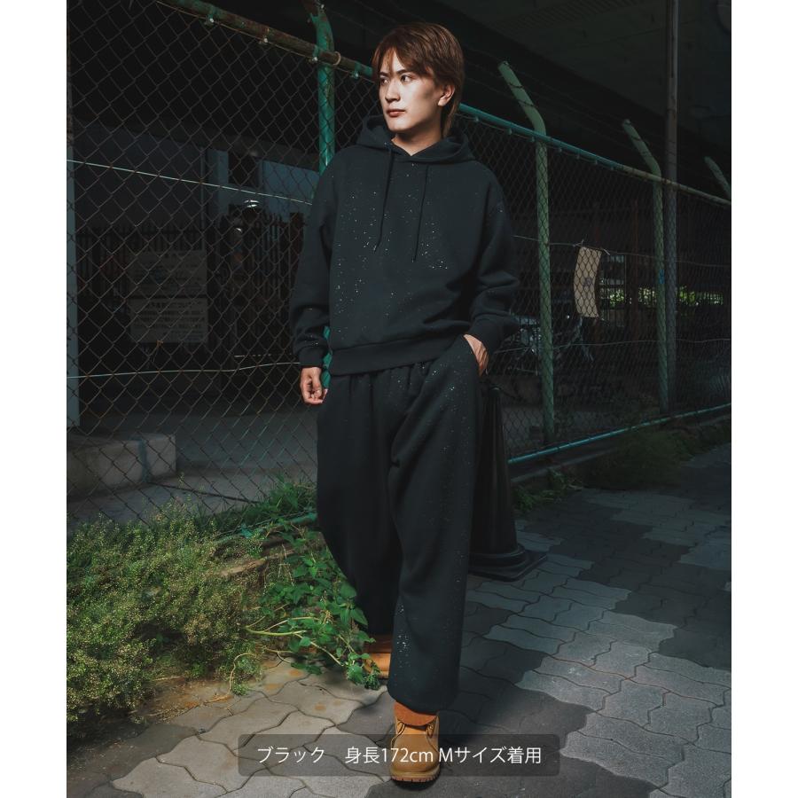 パンツ メンズ ラメ 起毛 大きめ カジュアル スケーター ストリート Y2K 90s 古着MIX 韓国ファッション | improves | 17