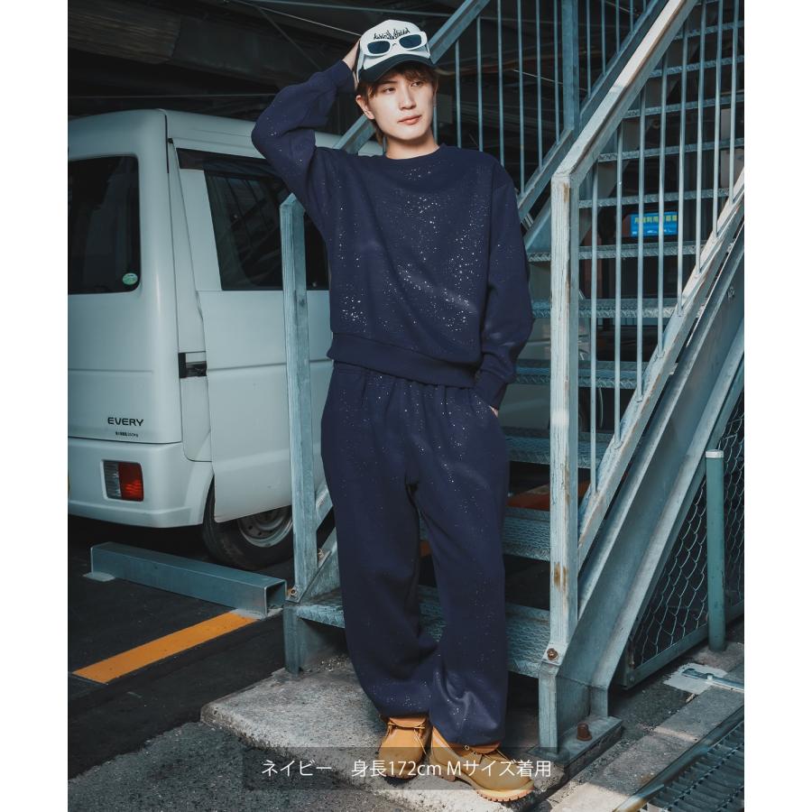 パンツ メンズ ラメ 起毛 大きめ カジュアル スケーター ストリート Y2K 90s 古着MIX 韓国ファッション | improves | 08