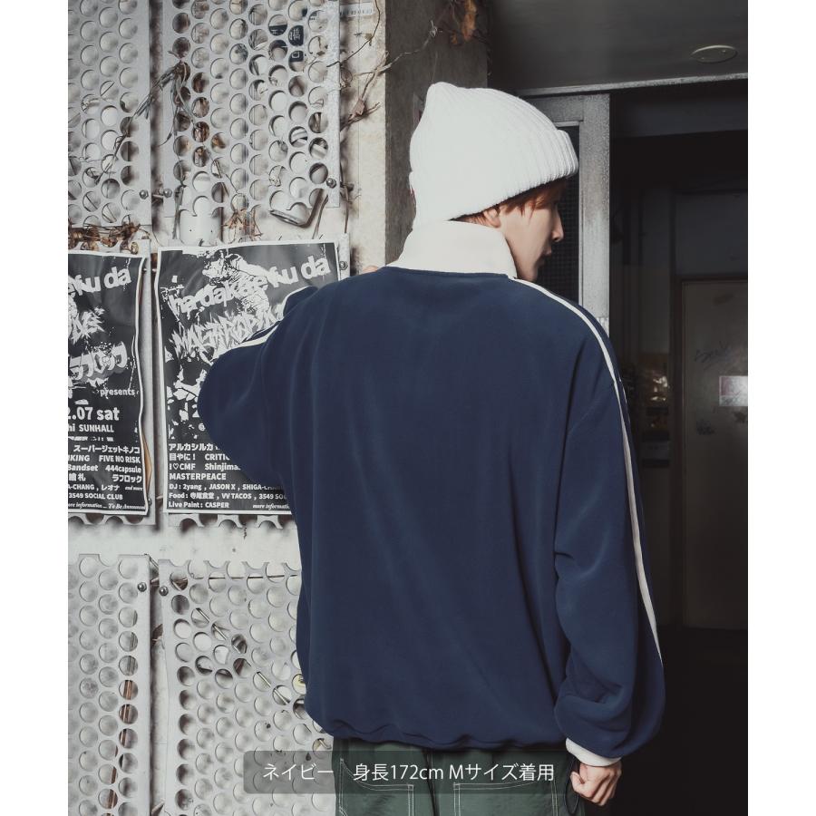 トラックジャケット フリース ボア ブルゾン ハーフジップ プルオーバー オーバーサイズ もこもこ カジュアル ストリート 韓国 | improves | 14