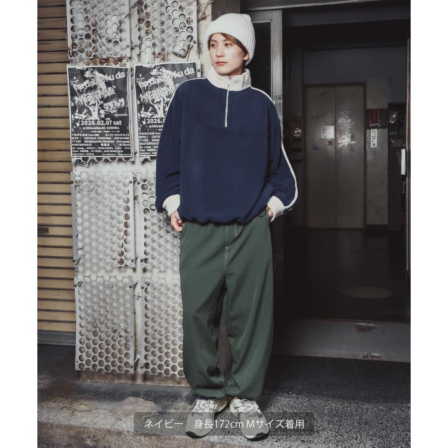 トラックジャケット フリース ボア ブルゾン ハーフジップ プルオーバー オーバーサイズ もこもこ カジュアル ストリート 韓国 | improves | 15