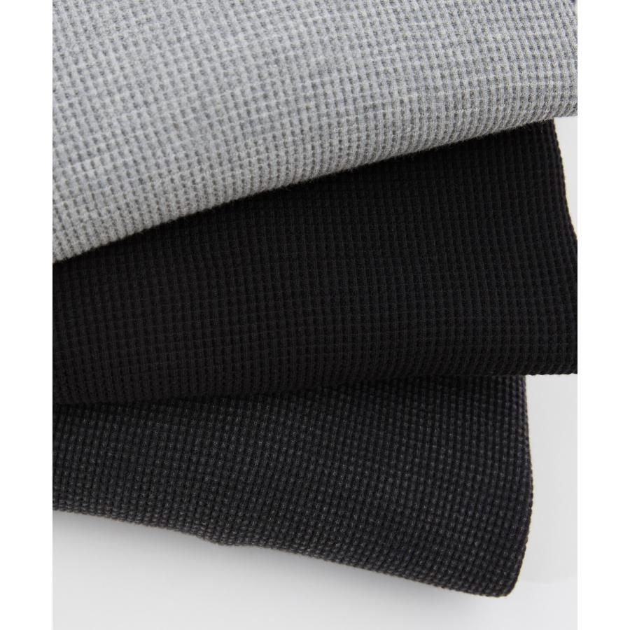 長袖Tシャツ メンズ  ワッフル ヘンリー ネック カットソー 大きめ アメカジ カジュアル スケーター ストリート 古着MIX 韓国ファッション | improves | 21