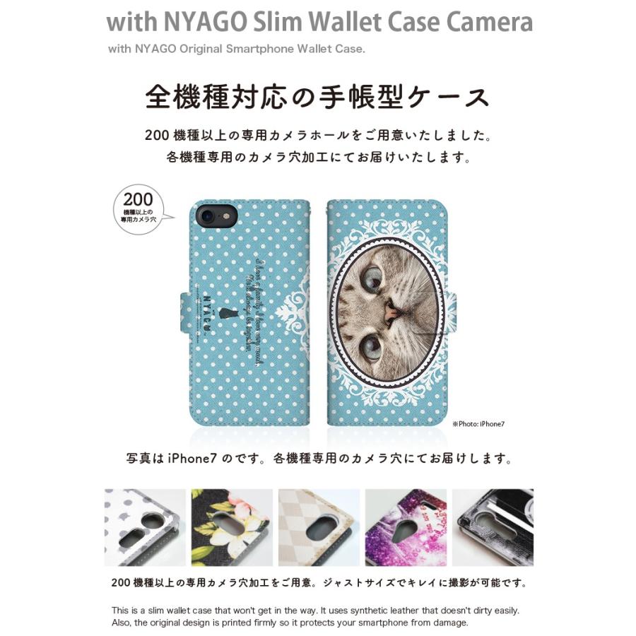 Xiaomi 11T Pro (2107113SR) 【 NYAGO ノート ボタニカルリース 猫のはなチュー ペロペロだにゃ〜。- サマー ドット - ミントブルー 】｜impstore｜02