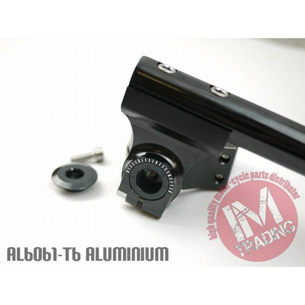 41パイ 41mm 41φ セパハン セパレートハンドル 黒 ブラック HIGH角度