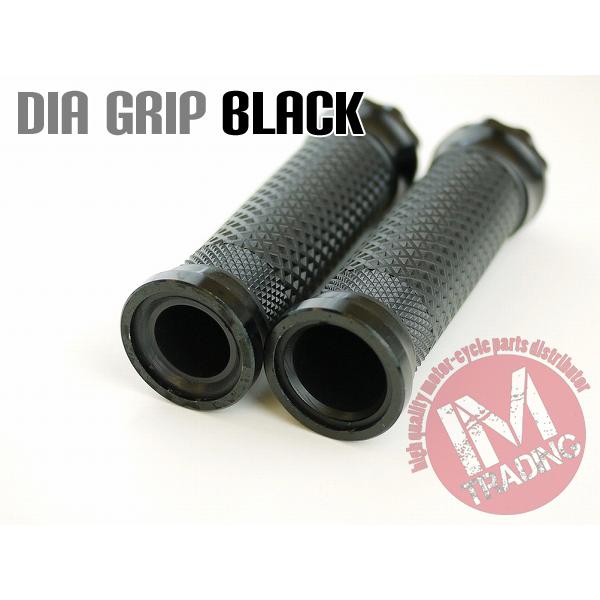 d.i.a. ダイヤ ダイヤバーエンド付き グリップ 黒 ブラック 110mm VOX アクシス