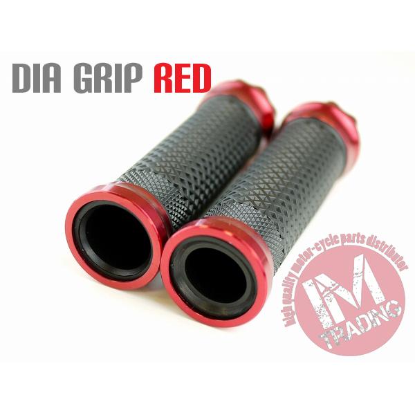 d.i.a. ダイヤ 110mm ダイヤ バーエンド付き グリップ 赤 レッド CRF250L KLX250 D