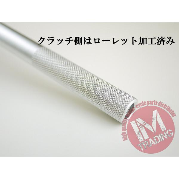 オフロード用ハンドルCR-HIシルバー 銀 ブレース付き 6061-T6 フサベル ハスクバーナ KTM 22.2mm ピットバイク｜imtrading｜04