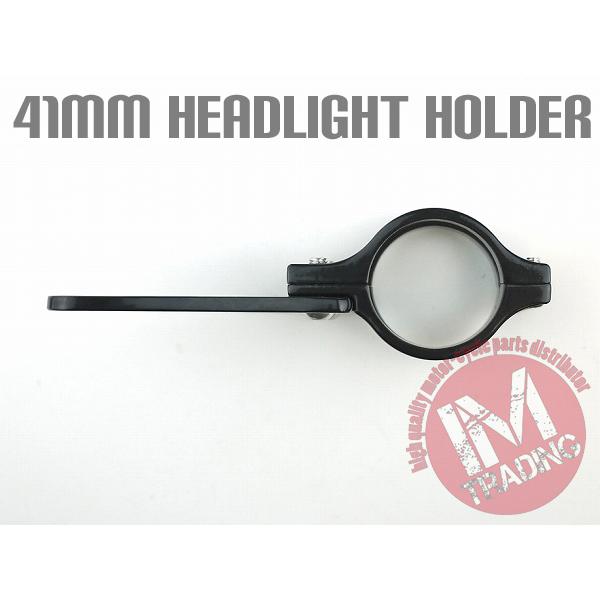 ヘッドライトステー 41パイ 黒 アルミ製 ゼファーχ ZRX400 ZRX400II