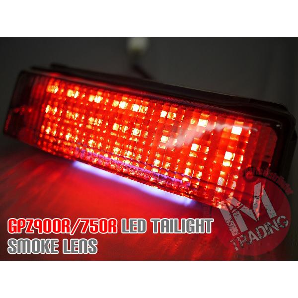 gpz900r LEDスモークテールレンズ GPZ900R GPZ750R用 LEDテールランプスモークレンズ ニンジャ ポン付け