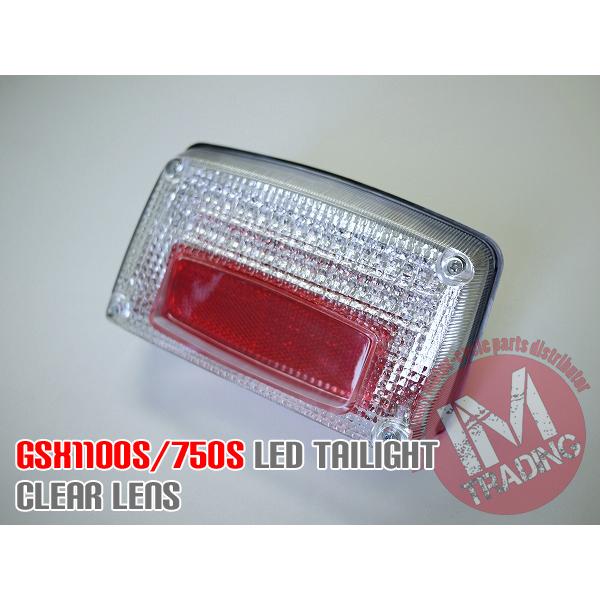 GSX1100S GSX750Sカタナ用 LEDテールランプ クリアレンズ 刀