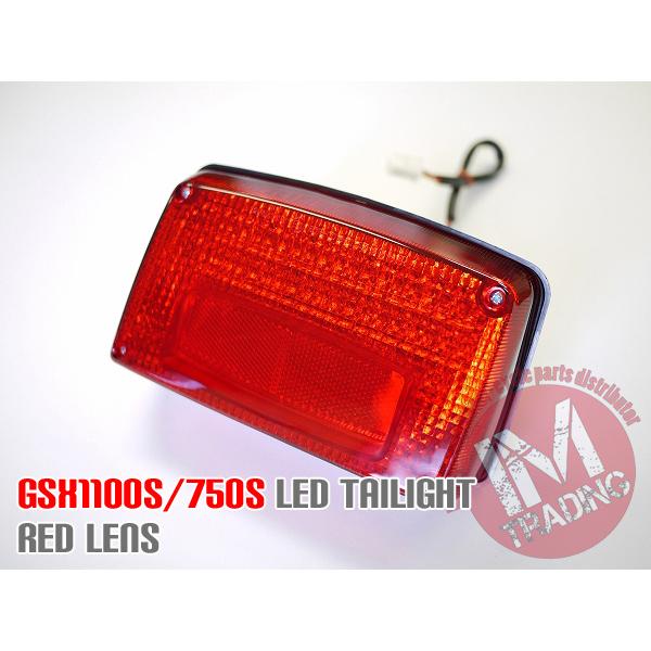 GSX1100S GSX750Sカタナ用 LEDテールランプ レッドレンズ 刀 ポン付け
