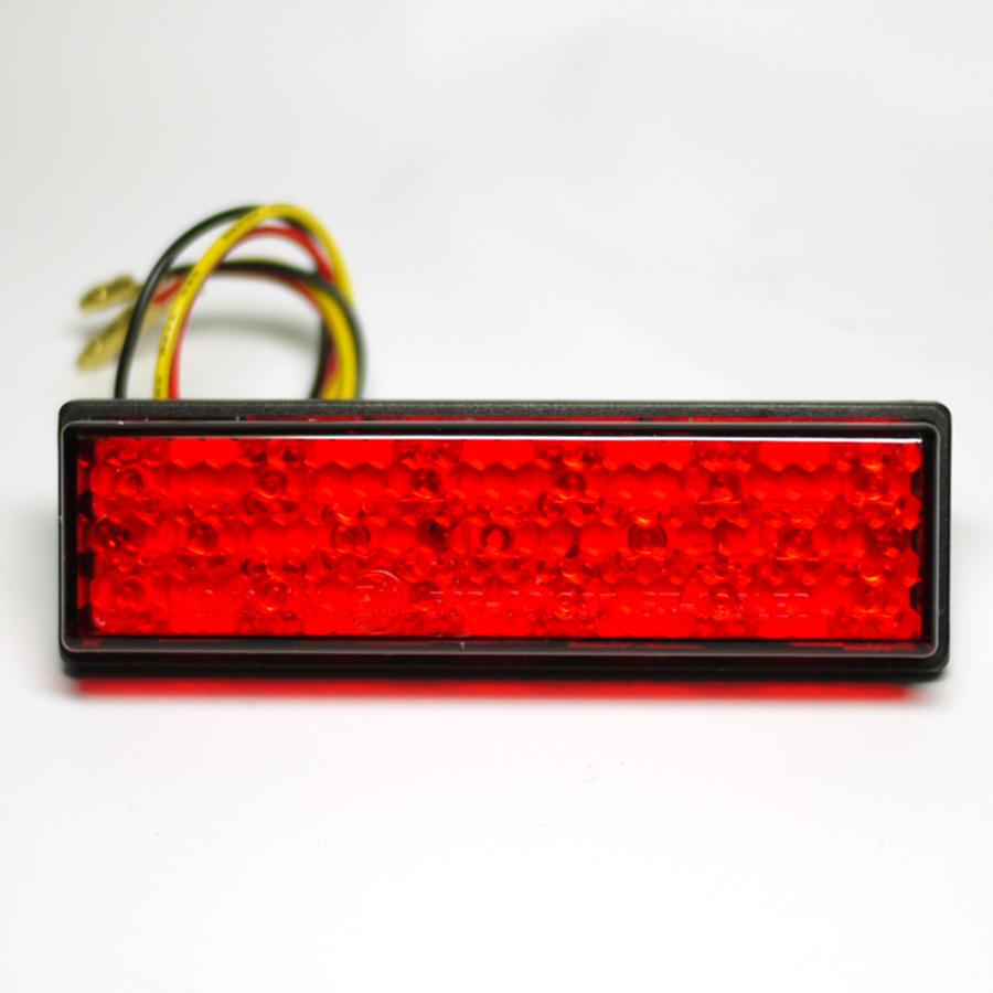 スクエアLEDテールランプR レッドレンズ SR400 TZR250R TT250R