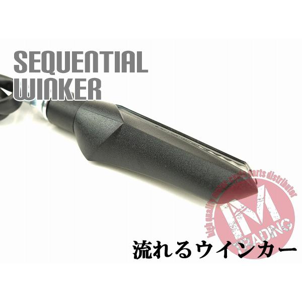 ZRX1200 ninja400 GPZ900R LEDシーケンシャルウインカー Eマーク付