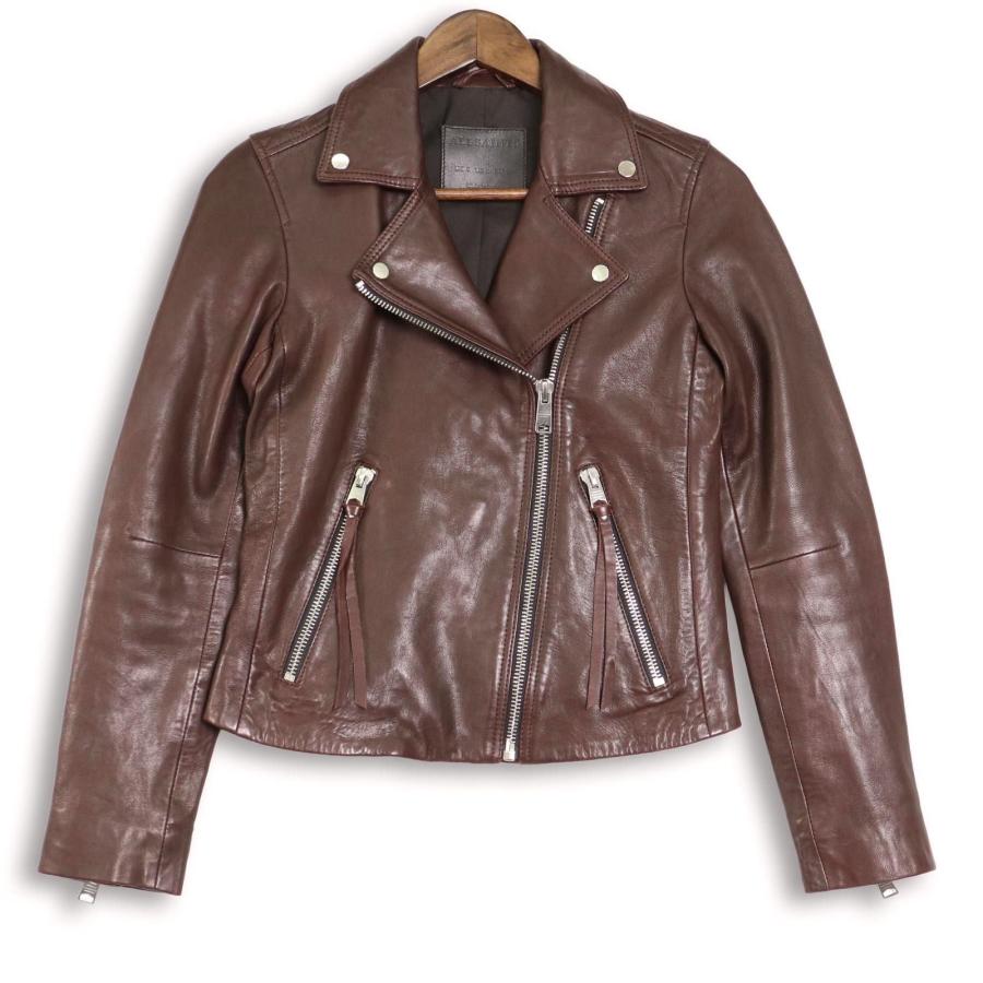 All Saints オールセインツ レザージャケット ライダース Sサイズ ALLSAINTS オールセインツ レザーライダースジャケット＊ : アイム