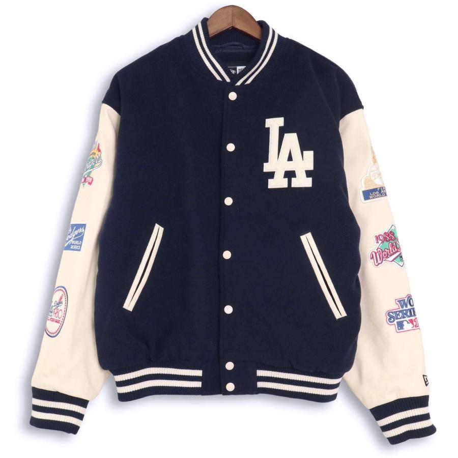 【新品未使用】ドジャース ニューエラ スタジャン ヴァーシティジャケット M NEWERA ニューエラ MLBヴァーシティジャケット/ドジャース スタジャン