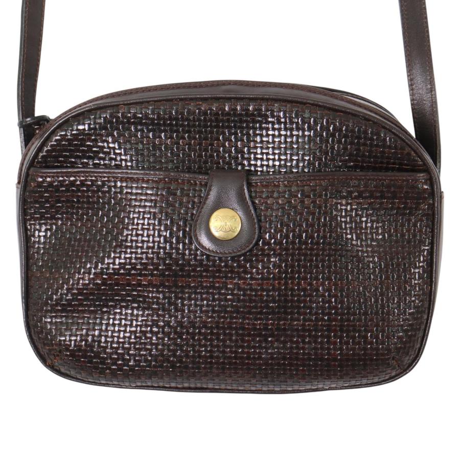 セリーヌ ヴィンテージ ショルダーバッグ バイカラーレザーショルダーバッグ ヴィンテージ|セリーヌ CELINE