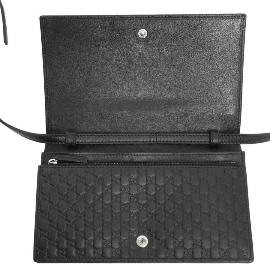 GUCCI グッチ マイクロシマ　ショルダーウォレット GUCCI グッチ マイクログッチシマ 2wayレザー ウォレットバッグ