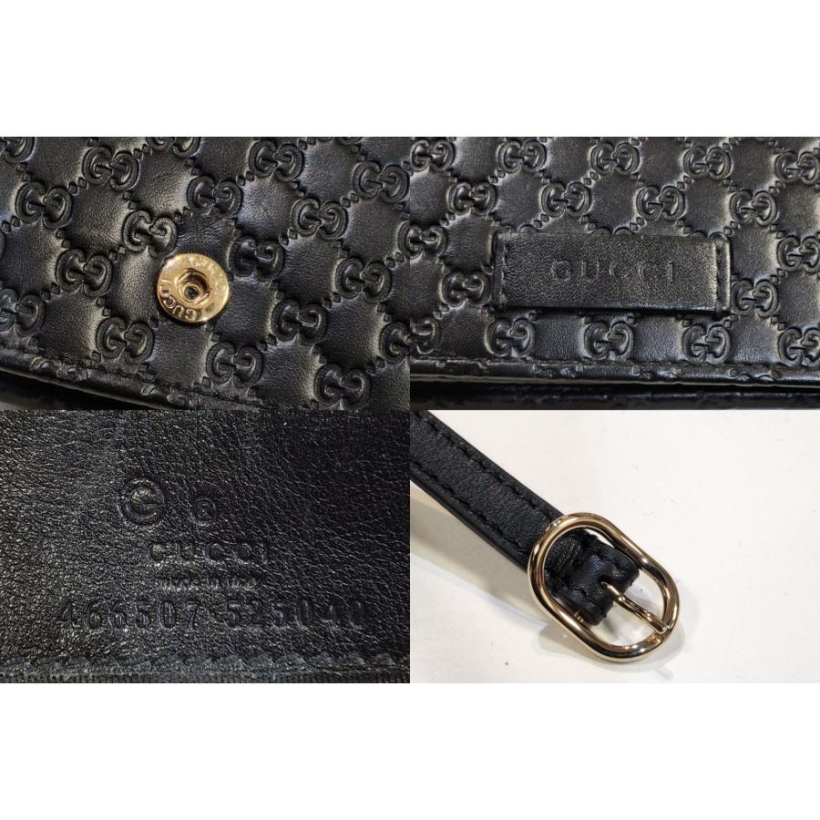 GUCCI グッチ マイクログッチシマ 2wayレザー ウォレットバッグ