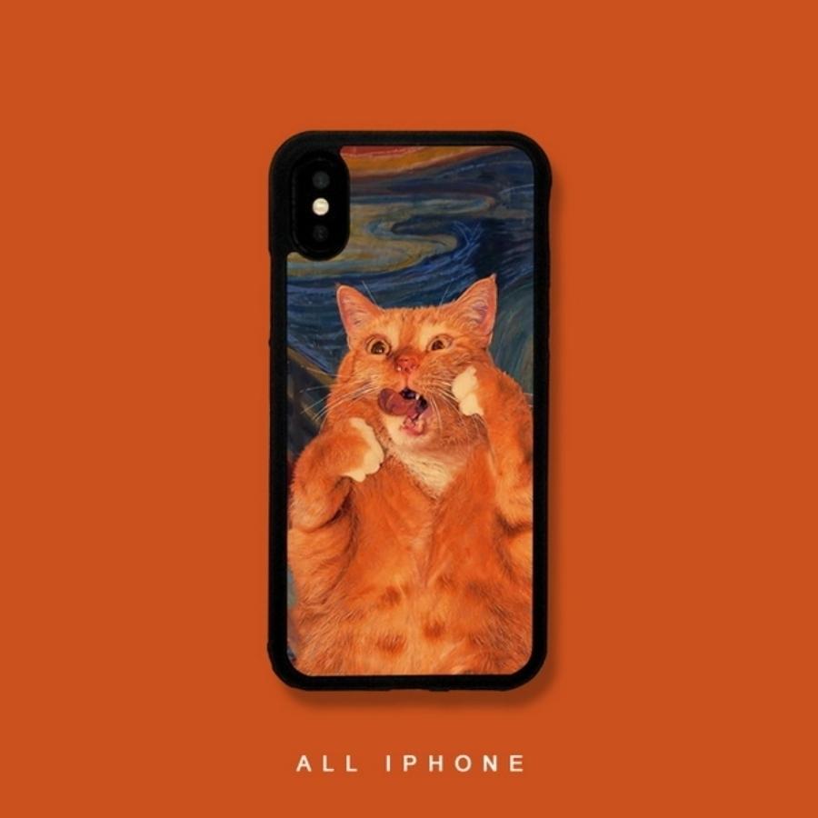 Iphone 11 ケース Iphone 11pro ケース 猫柄 カバー 名作 猫 面白い おもしろ イラスト 可愛い キャラクター ネコ 絵画 薄型 軽量 耐衝撃 A001 1 Imukat 通販 Yahoo ショッピング