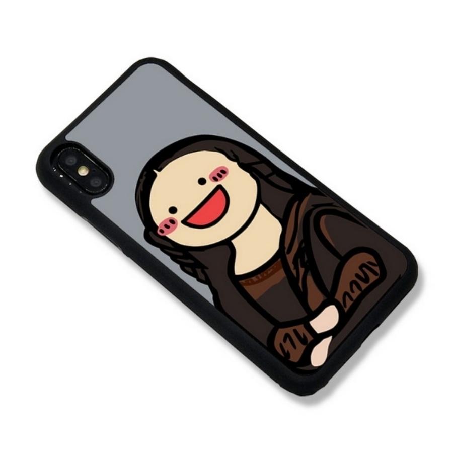 iPhone XR ケース iPhone XS ケース イラスト 名作 モナリザ カワイイ アイホン X ケース 可愛い キャラクター レディース 女の子 軽い 滑り止め｜imukat-store｜04