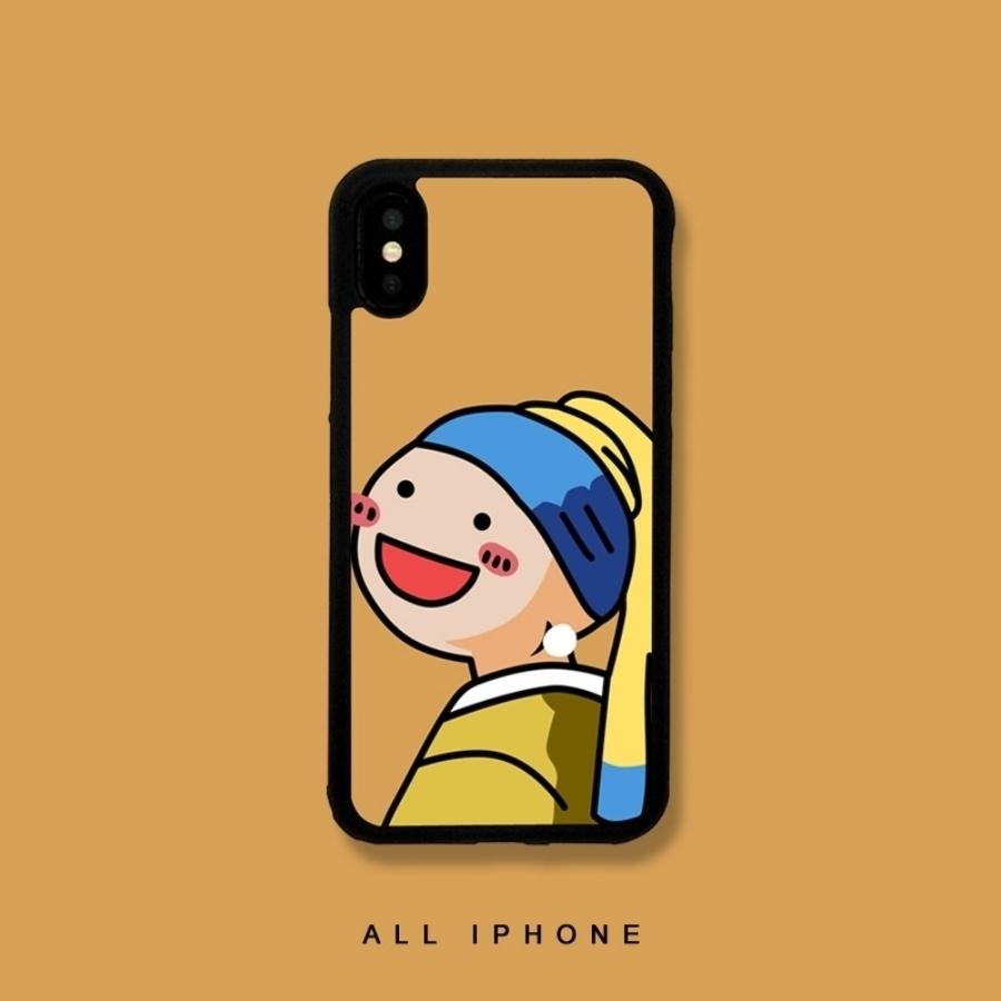 iPhone XR 背面型ケース 主人公 iphone XS ケース アイホンXS iphone X ケース イラスト 名作 可愛い キャラクター 少女 人気 耐衝撃 軽量 耐久 滑り止め｜imukat-store