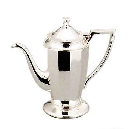 早川シルバー 洋白銀器 ニッケルシルバー VIP 角型 コーヒーポット  