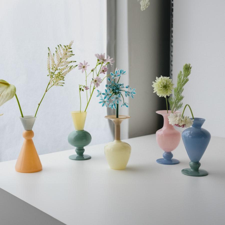 一輪挿し16点 amabro（アマブロ） 花瓶 ミニベース ツートーン フラワーベース