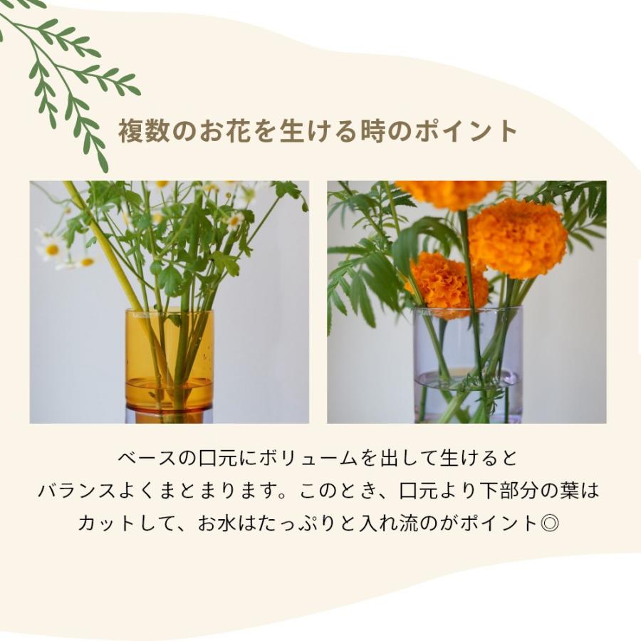 amabro（アマブロ） DW VASE CLEAR ダブルウォール ベース Sサイズ 二